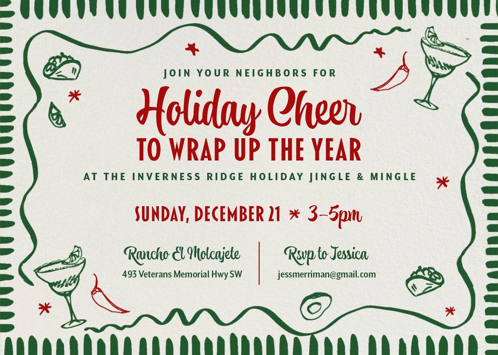 Event graphic for Holiday Jingle & Mingle